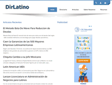Tablet Screenshot of dirlatino.com